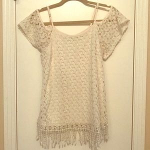 Lace Cold Shoulder Summer Top